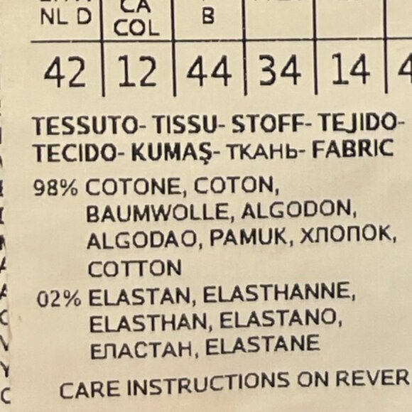 MaxMara Weekend high rise light wash cropped cigarette jean size 12 - Picture 8 of 8